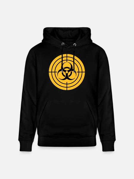 Biohazard Sight Zombie Hunter - Stanley/Stella CRUISER Unisex Organic Hoodie - black
