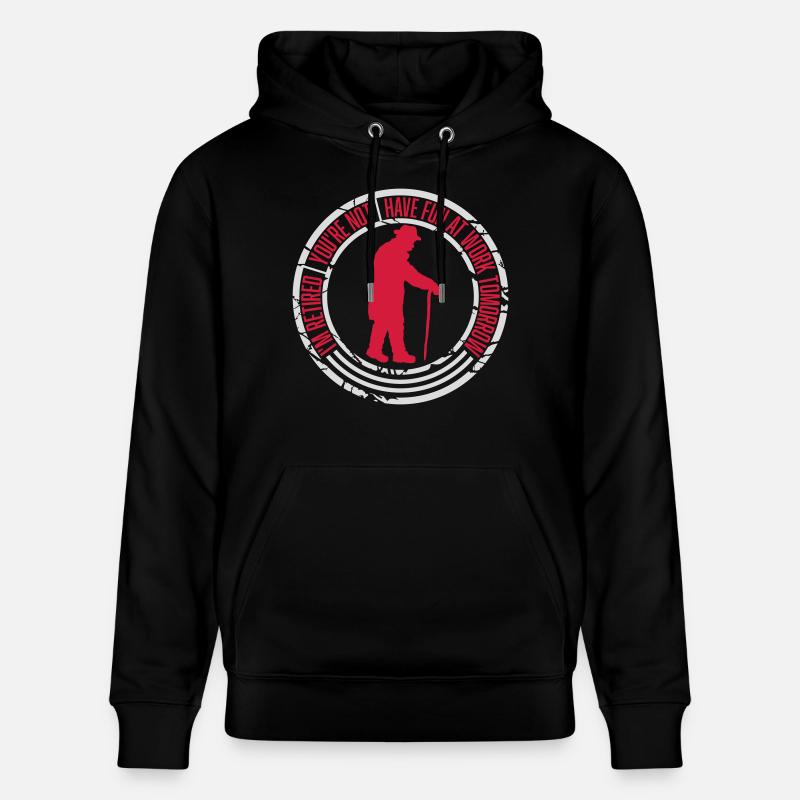 Amusez-vous au travail - Sweat à capuche bio CRUISER Stanley/Stella Unisexe - noir