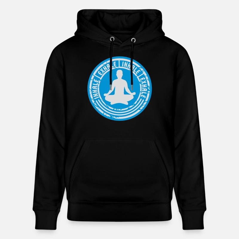 Inspirez expirez Yoga citation - Sweat à capuche bio CRUISER Stanley/Stella Unisexe - noir