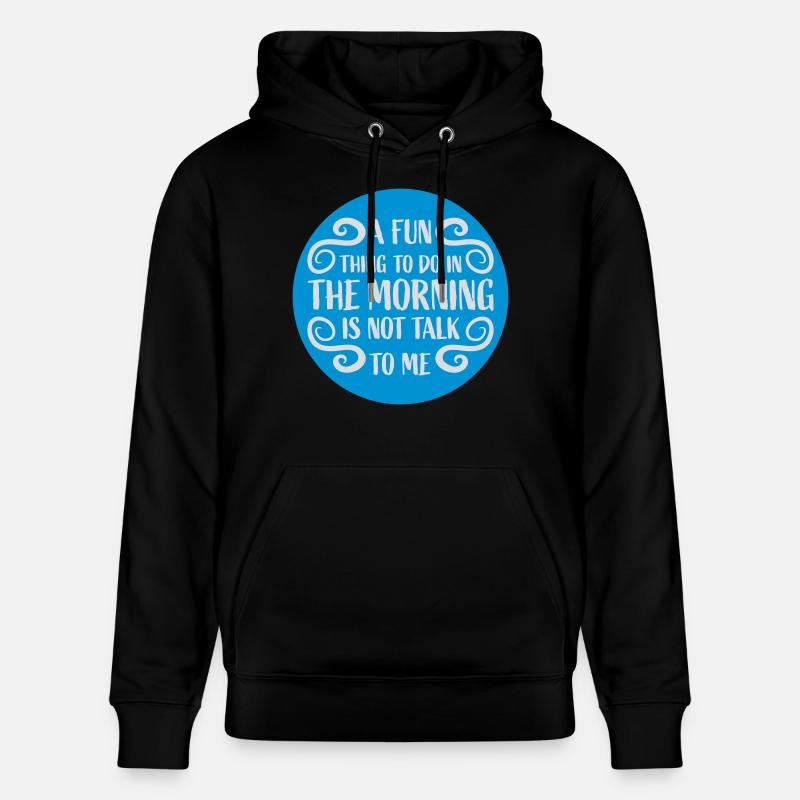 ne me parle pas - Sweat à capuche bio CRUISER Stanley/Stella Unisexe - noir