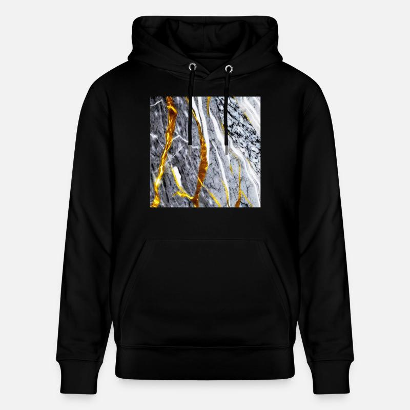 Texture Or Marbre - Sweat à capuche bio CRUISER Stanley/Stella Unisexe - noir