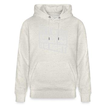 you disagree with me - Stanley/Stella CRUISER Unisex Organic Hoodie - heather oatmeal - Front - Alina (178cm) & Michal (187cm)