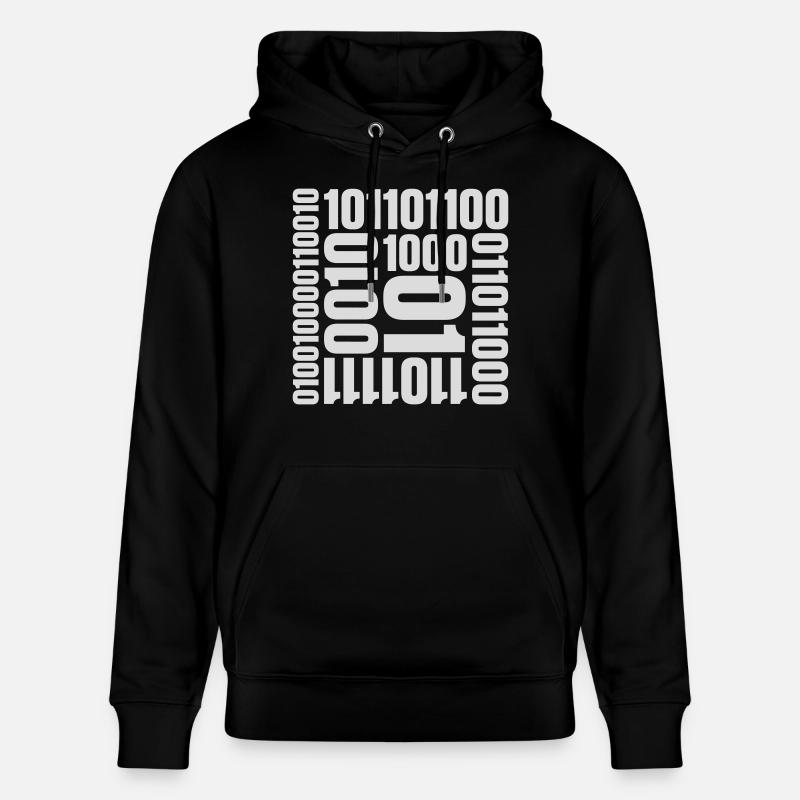 Binär Code Programm Sprache - Stanley/Stella Unisex Bio-Hoodie CRUISER  - Schwarz