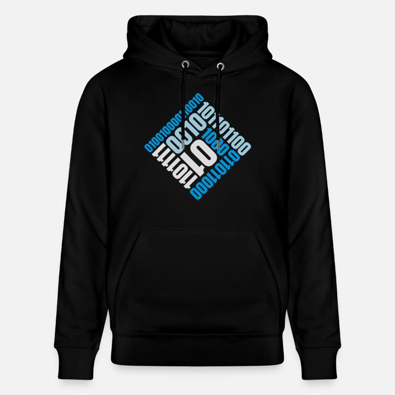 Binär Code Programm Sprache - Stanley/Stella Unisex Bio-Hoodie CRUISER  - Schwarz