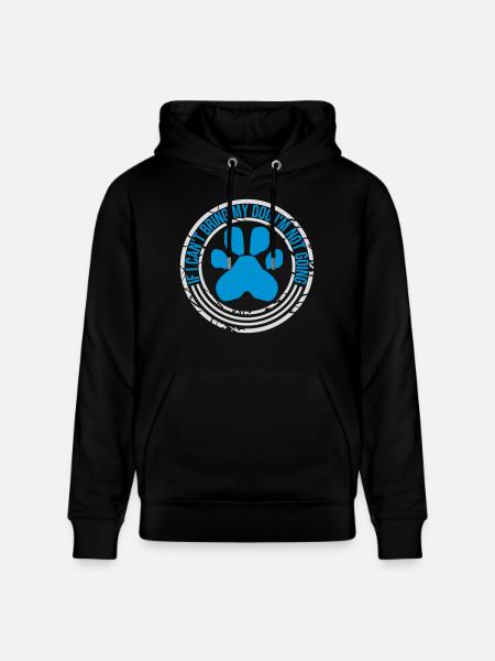 bring my dog quote - Stanley/Stella CRUISER Unisex Organic Hoodie - black