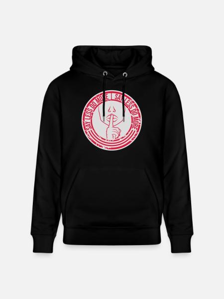 say less do more - Stanley/Stella CRUISER Unisex Organic Hoodie - black
