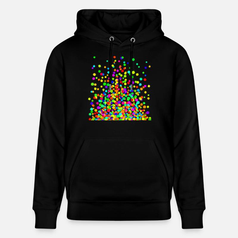 Couleurs d’éclaboussures épineuses - Sweat à capuche bio CRUISER Stanley/Stella Unisexe - noir