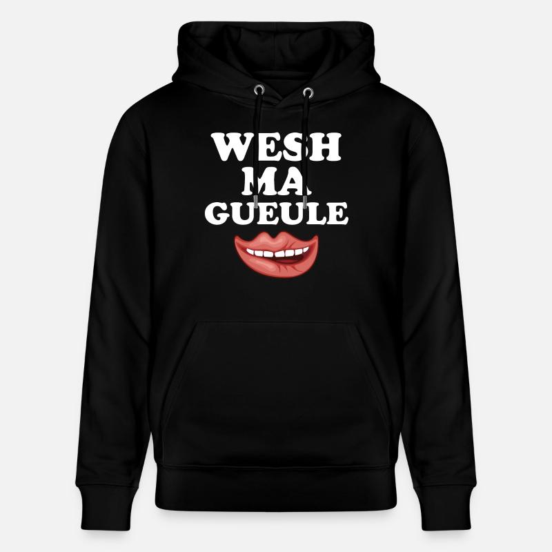 WESH MA GUEULE - Sweat à capuche bio CRUISER Stanley/Stella Unisexe - noir