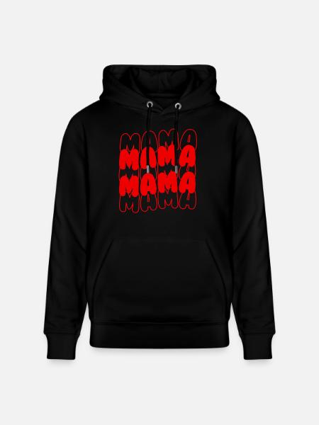 Mama Mama - Stanley/Stella Unisex Bio-Hoodie CRUISER  - Schwarz