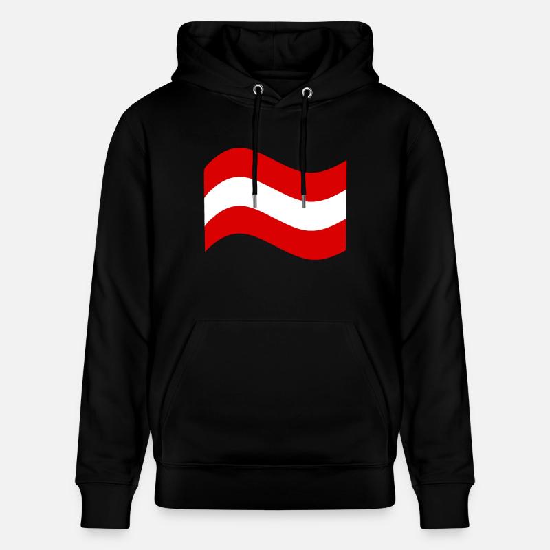 Drapeau de l’Autriche - Sweat à capuche bio CRUISER Stanley/Stella Unisexe - noir