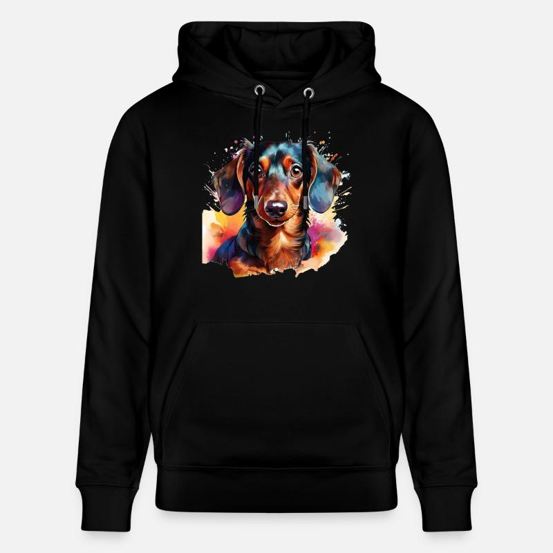Teckel - Sweat à capuche bio CRUISER Stanley/Stella Unisexe - noir