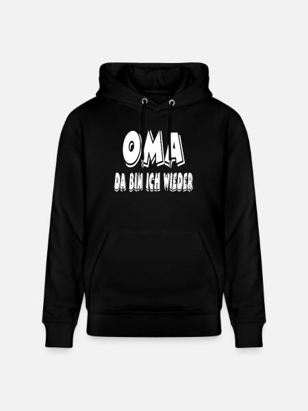 Oma - Stanley/Stella Unisex Bio-Hoodie CRUISER - Schwarz