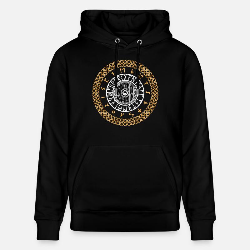 Wikinger Runen Schild - Stanley/Stella Unisex Bio-Hoodie CRUISER  - Schwarz