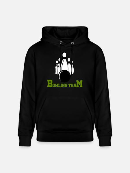 Bowling Team - Stanley/Stella CRUISER Unisex Organic Hoodie - black