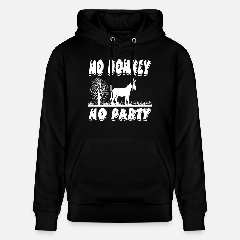 Âne - Sweat à capuche bio CRUISER Stanley/Stella Unisexe - noir