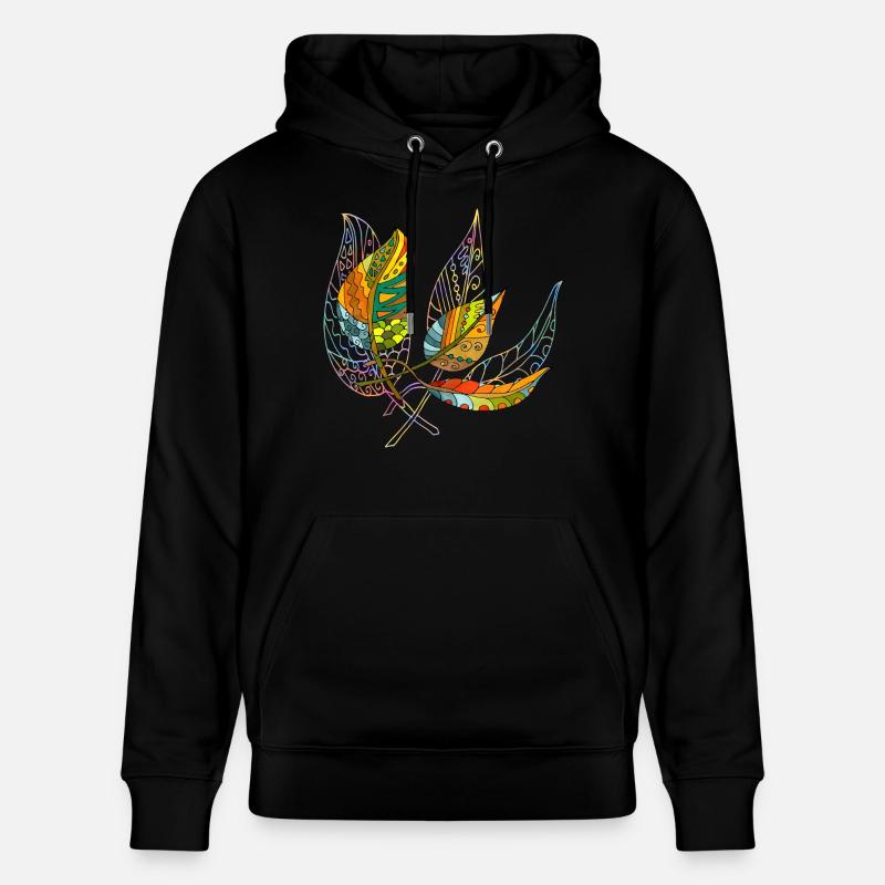 feuilles - Sweat à capuche bio CRUISER Stanley/Stella Unisexe - noir