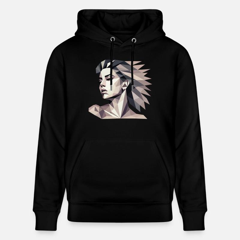 Design "Triangular reflect" - Stanley/Stella Unisex Bio-Hoodie CRUISER  - Schwarz