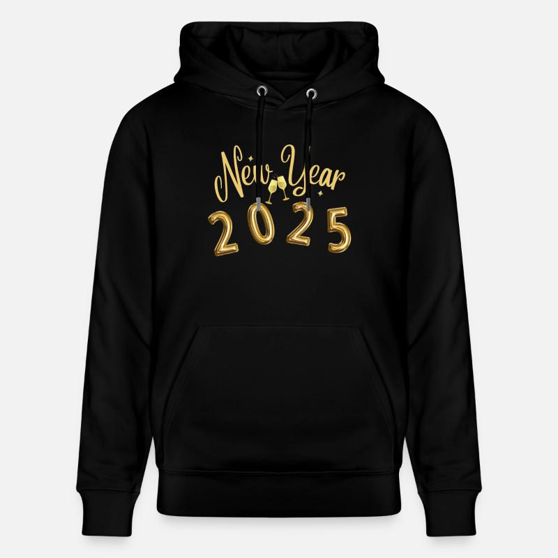 Santé du Nouvel An 2025 - Sweat à capuche bio CRUISER Stanley/Stella Unisexe - noir