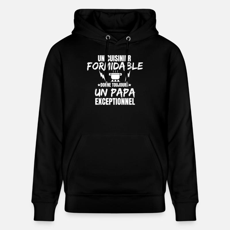 CUISINIER FORMIDABLE - Sweat à capuche bio CRUISER Stanley/Stella Unisexe - noir