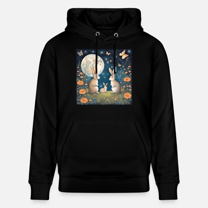Rabbit - Stanley/Stella Unisex Bio-Hoodie CRUISER  - Schwarz