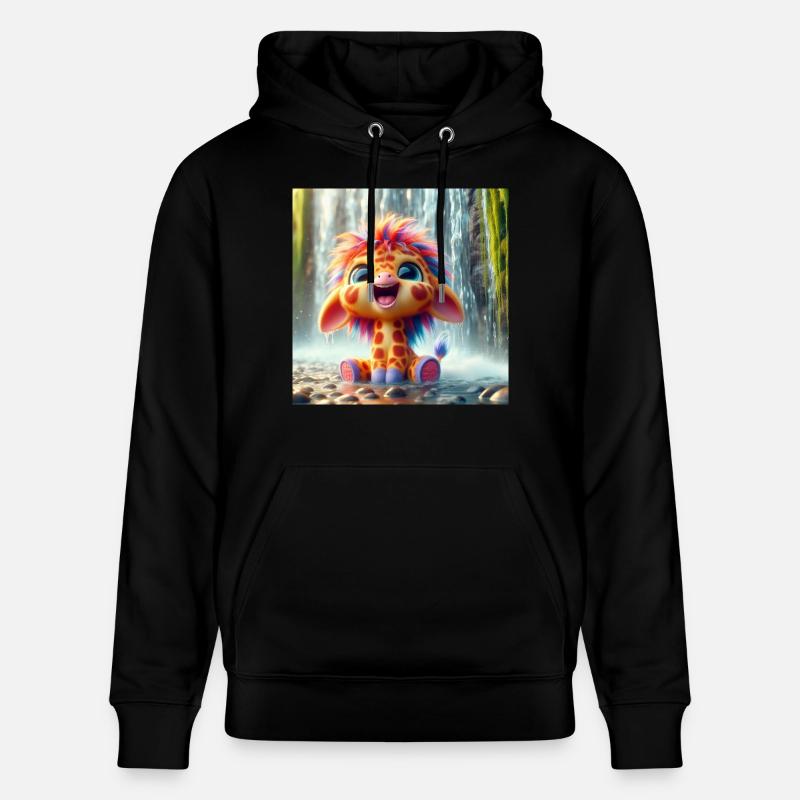 giraffewasserfall - Stanley/Stella Unisex Bio-Hoodie CRUISER  - Schwarz