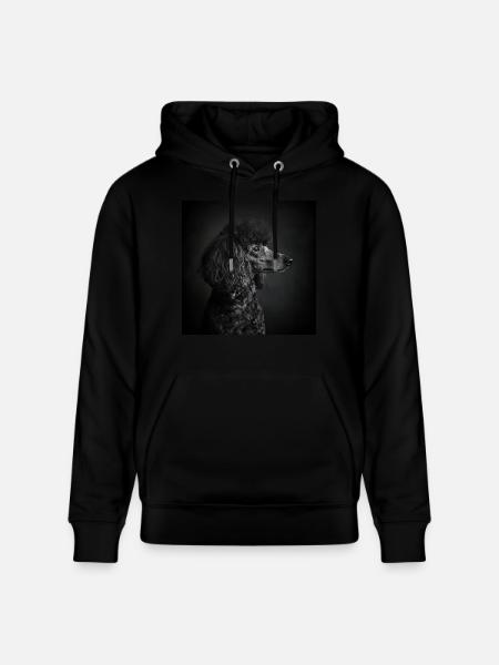 Black Animals - Black Poodle - Stanley/Stella CRUISER Unisex Organic Hoodie - black
