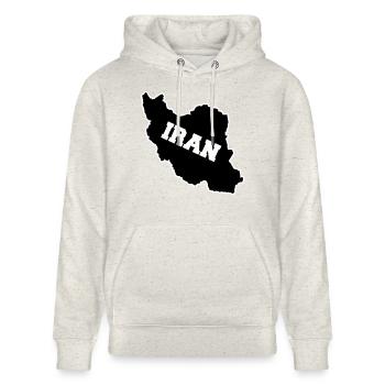 Iran - Stanley/Stella CRUISER Unisex Organic Hoodie - heather oatmeal - Front - Alina (178cm) & Michal (187cm)