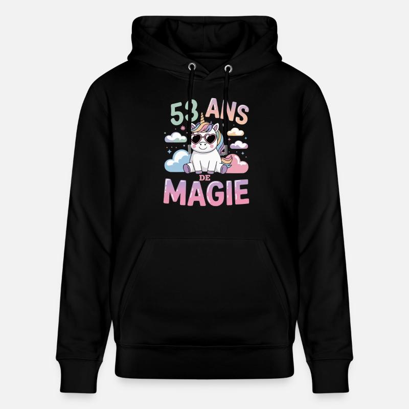 53 ans de magie - Sweat à capuche bio CRUISER Stanley/Stella Unisexe - noir