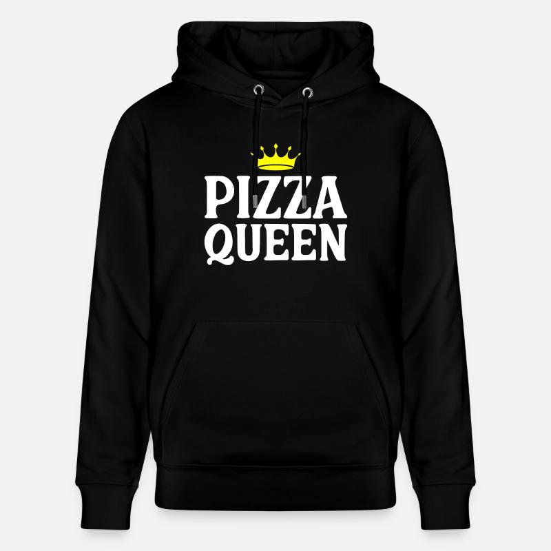 Pizza Queen Funny Quote - Sweat à capuche bio CRUISER Stanley/Stella Unisexe - noir