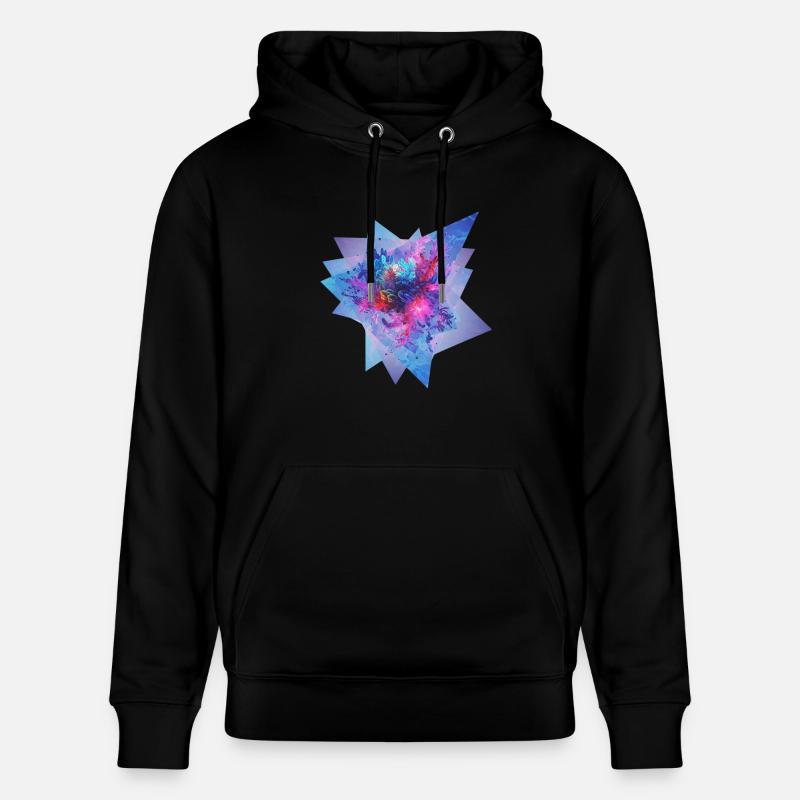 Fractal Pulse - Stanley/Stella Unisex Bio-Hoodie CRUISER  - Schwarz