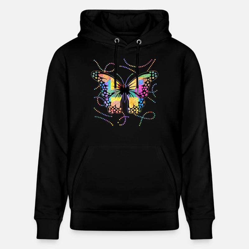 Papillon - Sweat à capuche bio CRUISER Stanley/Stella Unisexe - noir