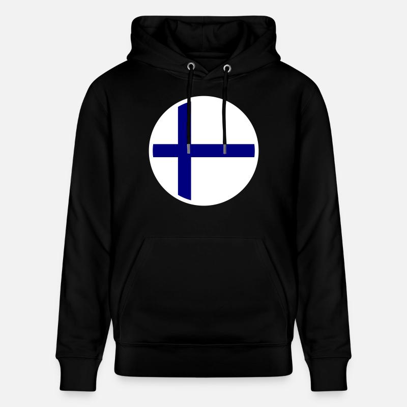 Drapeau de la Finlande Drapeau - Sweat à capuche bio CRUISER Stanley/Stella Unisexe - noir