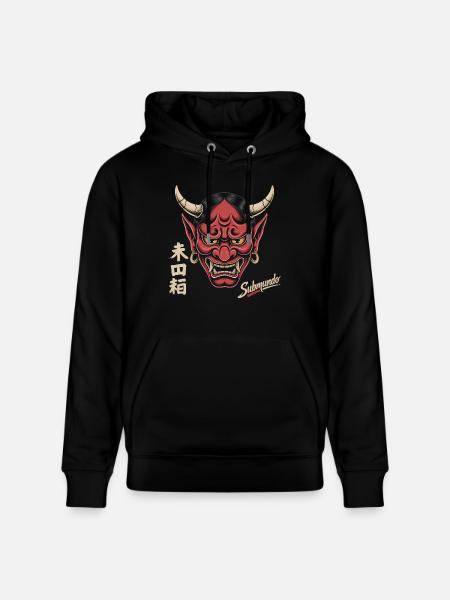 Japanese mask - Stanley/Stella CRUISER Unisex Organic Hoodie - black