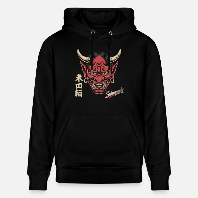 Japanese mask - Stanley/Stella CRUISER Unisex Organic Hoodie - black