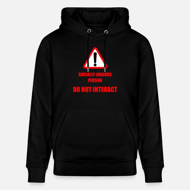 Ne pas interagir - Sweat à capuche bio CRUISER Stanley/Stella Unisexe - noir