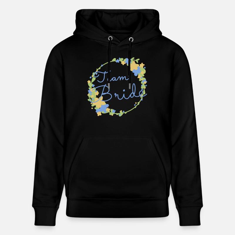 Team Bride /Team Braut - Stanley/Stella Unisex Bio-Hoodie CRUISER  - Schwarz