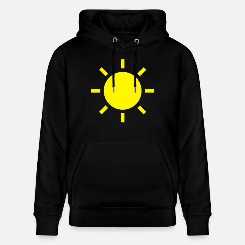 Symbole de temps - soleil - Sweat à capuche bio CRUISER Stanley/Stella Unisexe - noir