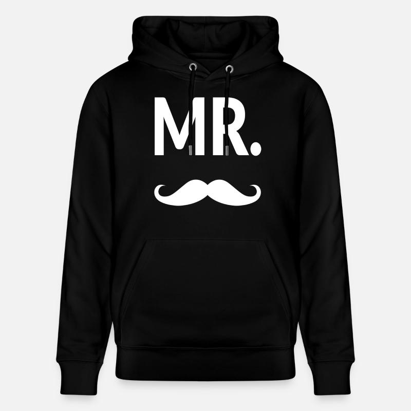 MR Moustache - Sweat à capuche bio CRUISER Stanley/Stella Unisexe - noir