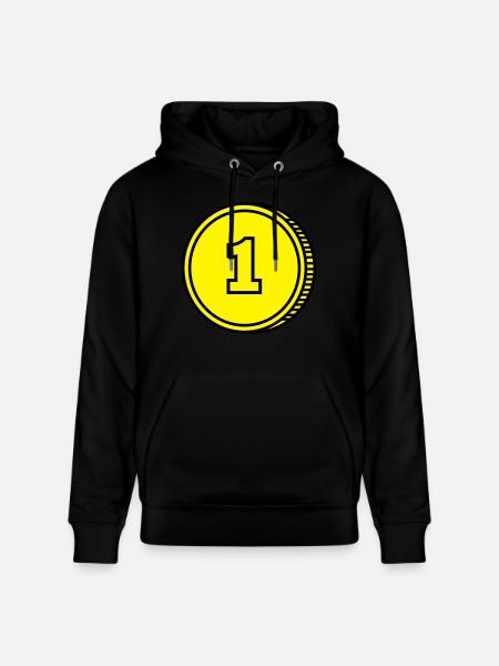 coin - Stanley/Stella CRUISER Unisex Organic Hoodie - black