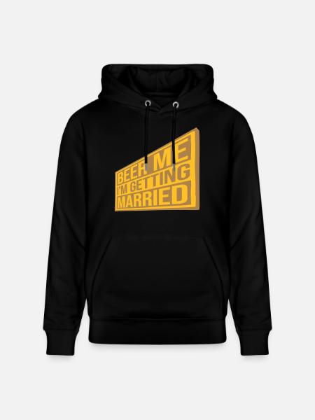 Beer Me Getting Married - Stanley/Stella CRUISER Unisex Organic Hoodie - black