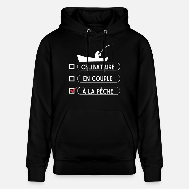 Pêcheur saint Valentin - Sweat à capuche bio CRUISER Stanley/Stella Unisexe - noir