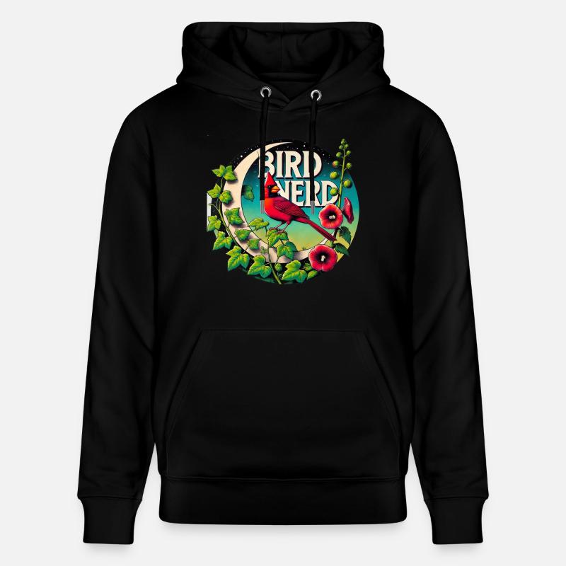 Nerd d’oiseau - Sweat à capuche bio CRUISER Stanley/Stella Unisexe - noir