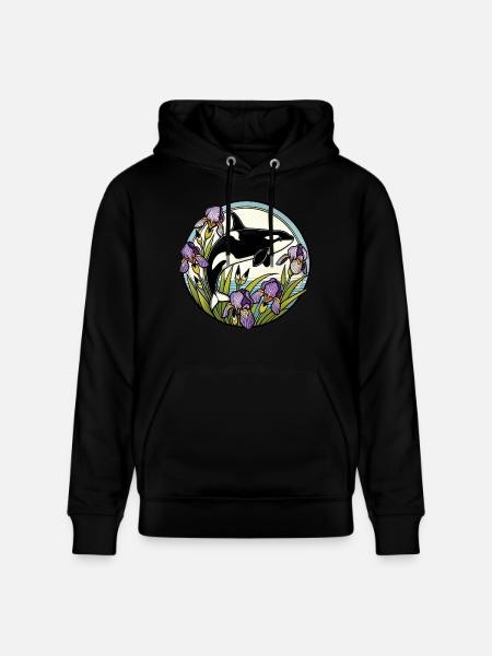 Orca - Stanley/Stella CRUISER Unisex Organic Hoodie - black
