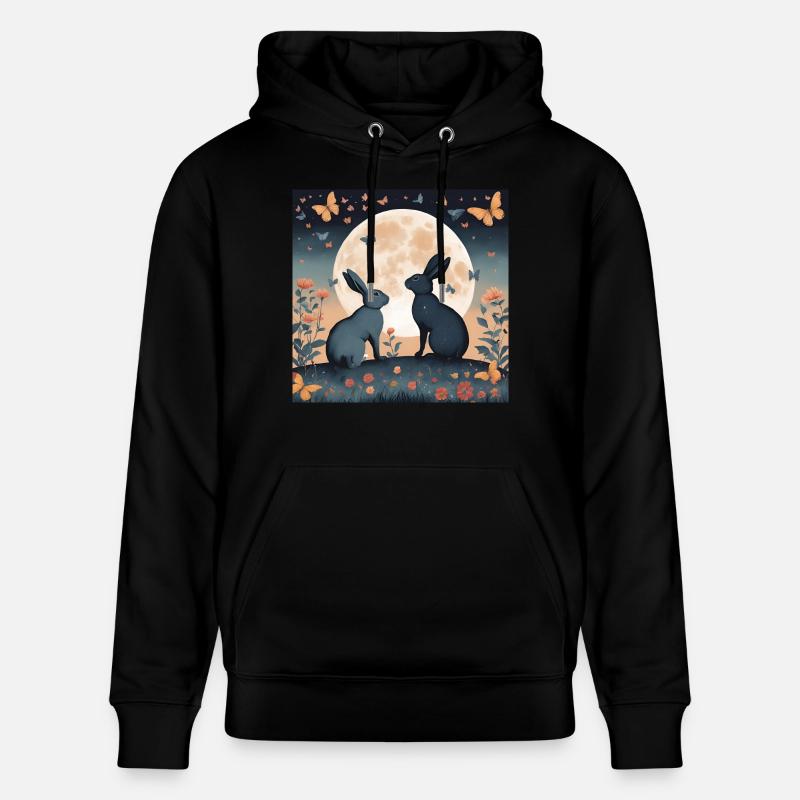 Lapin - Sweat à capuche bio CRUISER Stanley/Stella Unisexe - noir