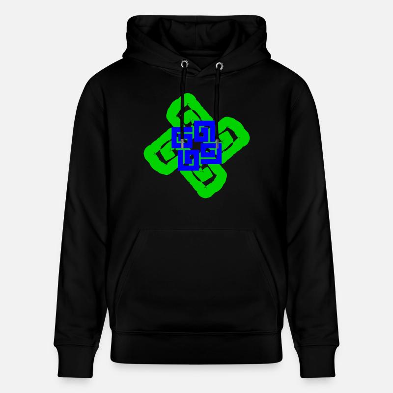 Spirales et entrelacs - Sweat à capuche bio CRUISER Stanley/Stella Unisexe - noir