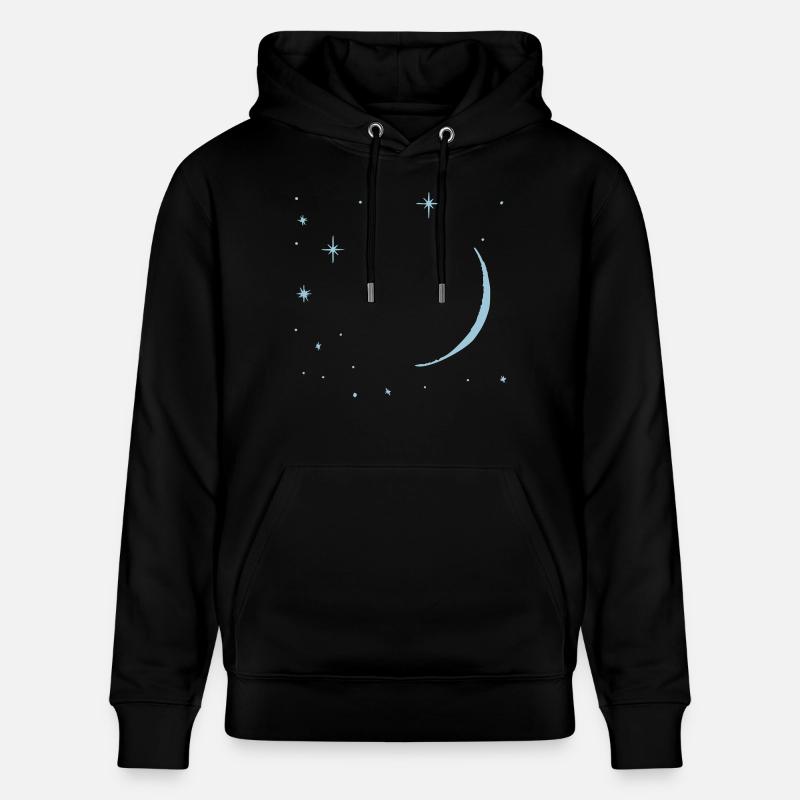 Etoiles Lune - Sweat à capuche bio CRUISER Stanley/Stella Unisexe - noir