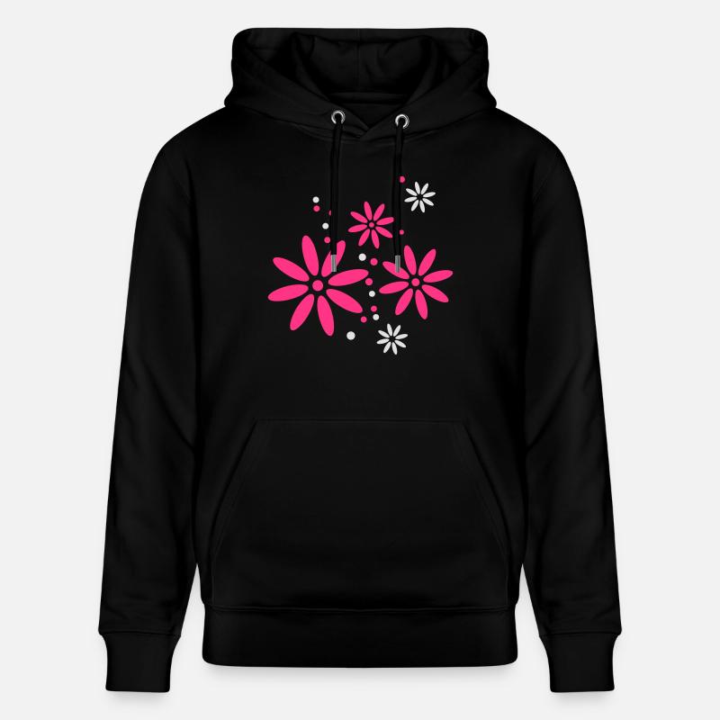 Fleur, Printemps, Été, papillon, Ranke - Sweat à capuche bio CRUISER Stanley/Stella Unisexe - noir