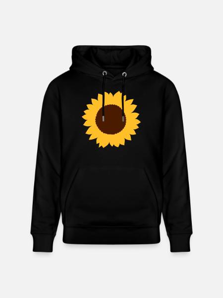 Sonnenblume - Stanley/Stella Unisex Bio-Hoodie CRUISER  - Schwarz
