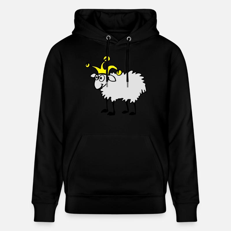 Moutons avec bonnet d'âne - Sweat à capuche bio CRUISER Stanley/Stella Unisexe - noir