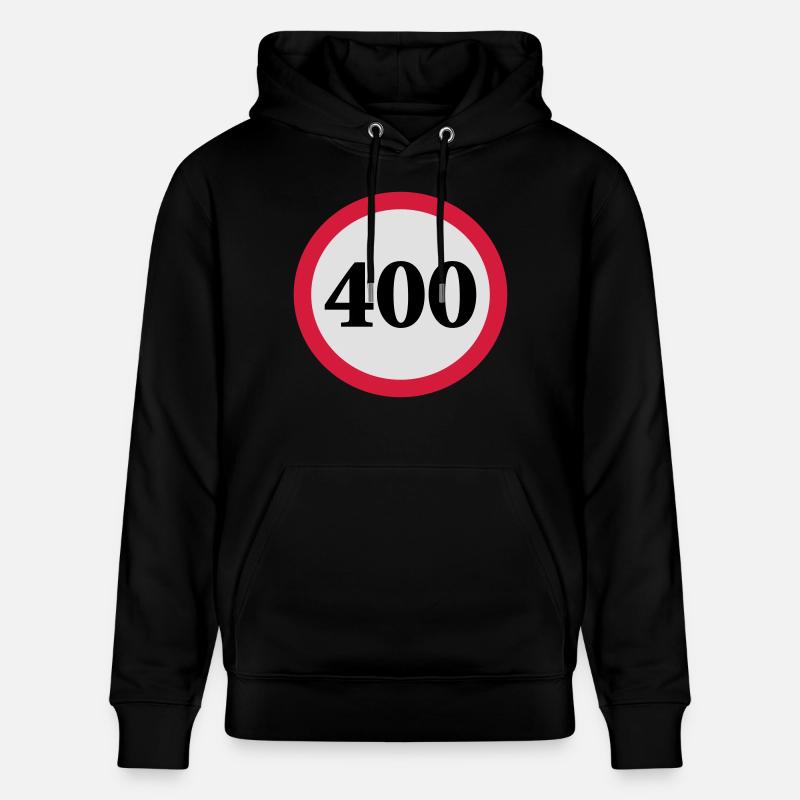geschwindigkeitstafel_400 - Stanley/Stella Unisex Bio-Hoodie CRUISER  - Schwarz